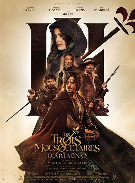 affiche LES TROIS MOUSQUETAIRES : D'ARTAGNAN Martin Bourboulon