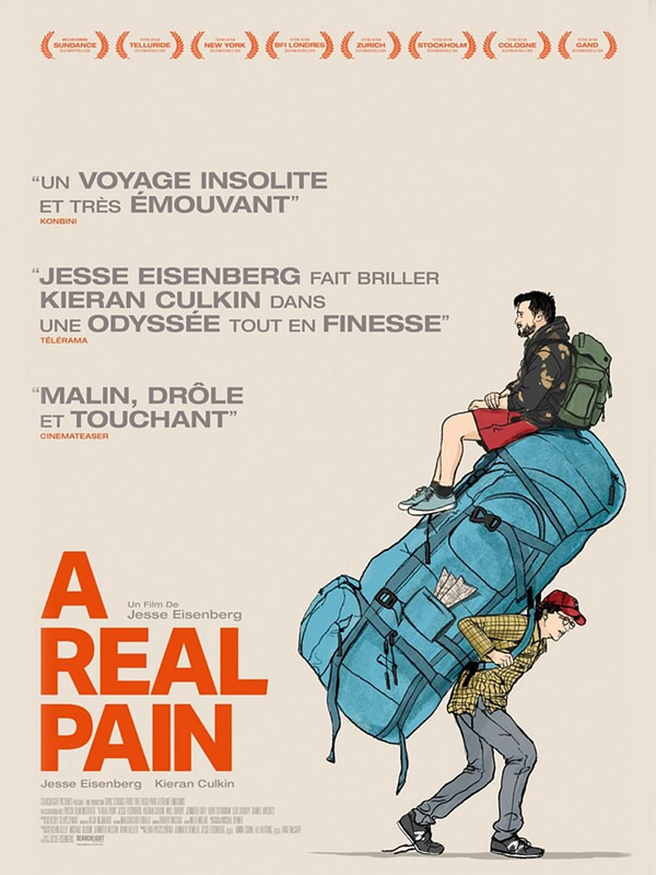 affiche A REAL PAIN Jesse Eisenberg