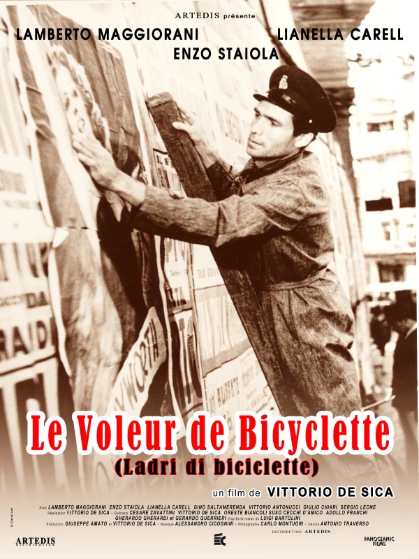 affiche LE VOLEUR DE BICYCLETTE Vittorio De Sica