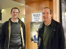 Emmanuel Séchet, secrétaire académique du Syndicat National des enseignements du second degré et Louis Mathieu, enseignant en cinéma et président de Cinéma Parlant©DR