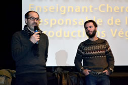 Christophe Naudin, enseignant chercheur à l'Ecole Supérieur d'Agriculture en Agronomie et Yann Tricault, enseignant chercheur en Ecologie végétale et protection des plantes©DR