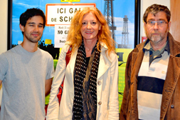 Thibaud Levrard, coprésident d'ATTAC, Doris Buttignol, réalisatrice et Jean-Luc Bourguet, géologue ©DR