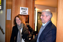 Mika Gianotti, réalisatrice et Dominique Schaffhauser, président de Cours d'Assises (protagoniste du film)©DR