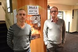 Stéphane Corbin, président de Quazar et Christophe Martet, journaliste, militant dans la lutte contre le VIH et patron de Yagg.com©DR