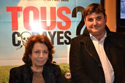 Corinne Lepage, eurodéputée, ex-ministre de l'Ecologie et Grégoire Jauneault, délégué régional CAP 21 ©DR
