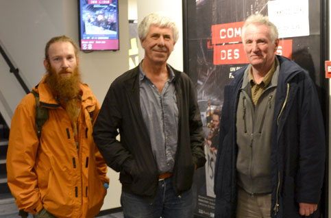 Ludovic BERNARD, Didier TESTU, secrétaire UC CGT Angers et Philippe JULIEN, délégué CGT à PSA Aulnay©DR