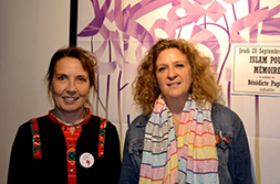 Catherine Jamil, présidente de la section de la Ligue des Droits de l'Homme 49 et Bénédicte Pagnot, réalisatrice©DR