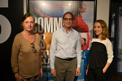   Claire Rousier, directrice adjointe du CNDC, Robert Swinston, chorégraphe, directeur artistique du CNDC et Anna Chirescu, danseuse au CNDC, protagoniste du film.©DR