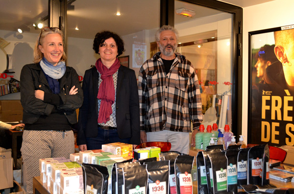 Nathalie Auger, gérante de Scop RPE49, Isabelle Boëlle, présidente de la MGEN 49 et Claude Hirsch, réalisateur©DR