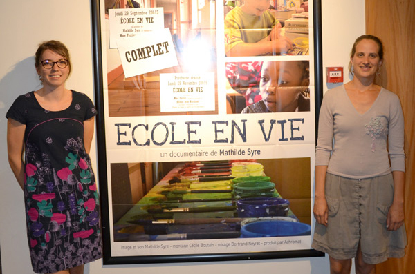 Héloïse Jean-Marchand, enseignante, protagoniste du film et Mathilde Syre, réalisatrice.©DR
