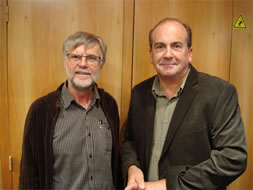 Rémy Thierry, président de la CASI 49 et Olivier Hauville, de l'association Echoppe©DR