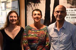 Marie Boutteaud, comédienne, Karine Reynouard, comédienne et Pascal Bonnelle, réalisateur.©DR