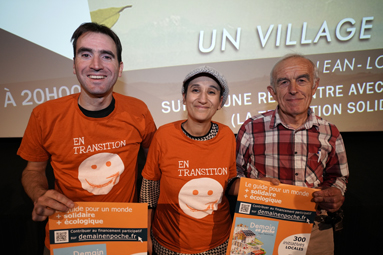 Michael Poiroux, Mériem Ben Chamakh et Allain Monet de l'Association En Transition (La transition solidaire et écologique).©DR