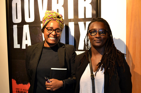 Sade Abdourahamani du Planning Familial et du Collectif Émancipation et Aminata Diop, en relation avec la réalisatrice Amandine Gay©DR