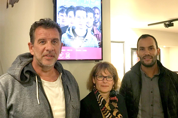 Didier Busseau et Tarik Ben Salah de l'Association Handimaine et Valérie Jean, psychologue©DR