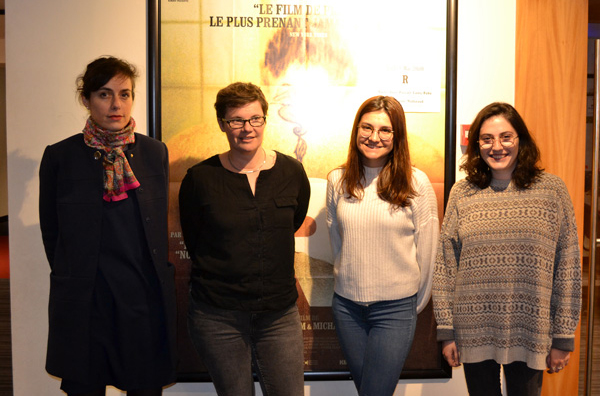 Maître Tavenard, avocate au barreau d'Angers, Anne-Laure Maduraud, magistrate en décharge syndicale et des membres du Genepi.©DR