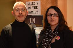 Stéphane Corbin, de l'association Quazar et Nathalie Allain-Djerrah, présidente des Enfants d'Arc-en-Ciel association homoparentale nationale©DR
