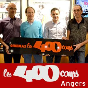   Jean-Michel Serisier et Philippe Brunschwig, marathoniens, cent bornards, ultra-traileurs, Christophe Guillet, animateur de la soirée et Sylvain Laud, président de l'association ASPC RUN COTRAIL©DR