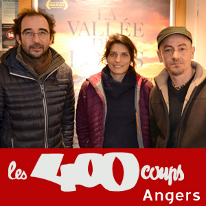Franck Trillot, passionné des loups et militant, Marie Amiguet, cadreuse et assistante à la réalisation et Boris Jolivet, ingénieur du son©DR