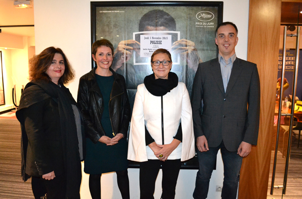 Monika PASQUINI, avocate, Laetitia GUERINI, magistrat, ancien juge des enfants, formatrice, Tania JOSSERAND, éducatrice de la PJJ et Mickael ERAUD, policier de la BPM©DR