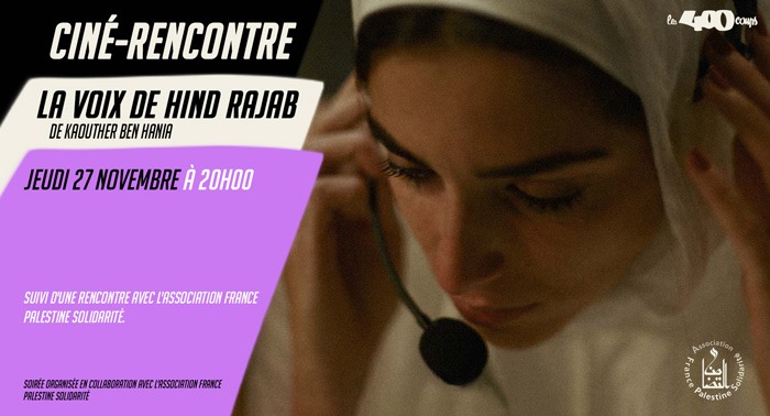 Soirée Rencontre LA VOIX DE HIND RAJAB